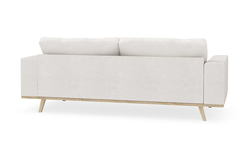 Copenhagen 3-seters Sofa i Bouclé - Hvit - Møbler - Sofaer - 3 seter sofa