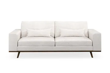 Copenhagen 3-seters Sofa i Bouclé - Hvit - Møbler - Sofaer - 3 seter sofa