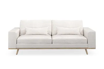 Copenhagen 3-seters Sofa i Bouclé - Hvit - Møbler - Sofaer - 3 seter sofa