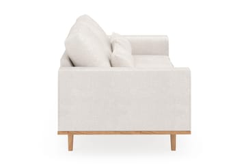 Copenhagen 3-seters Sofa i Bouclé - Hvit - Møbler - Sofaer - 3 seter sofa