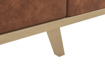 Copenhagen 3-seters Sofa i Kunstlær - Brun - Møbler - Sofaer - 3 seter sofa