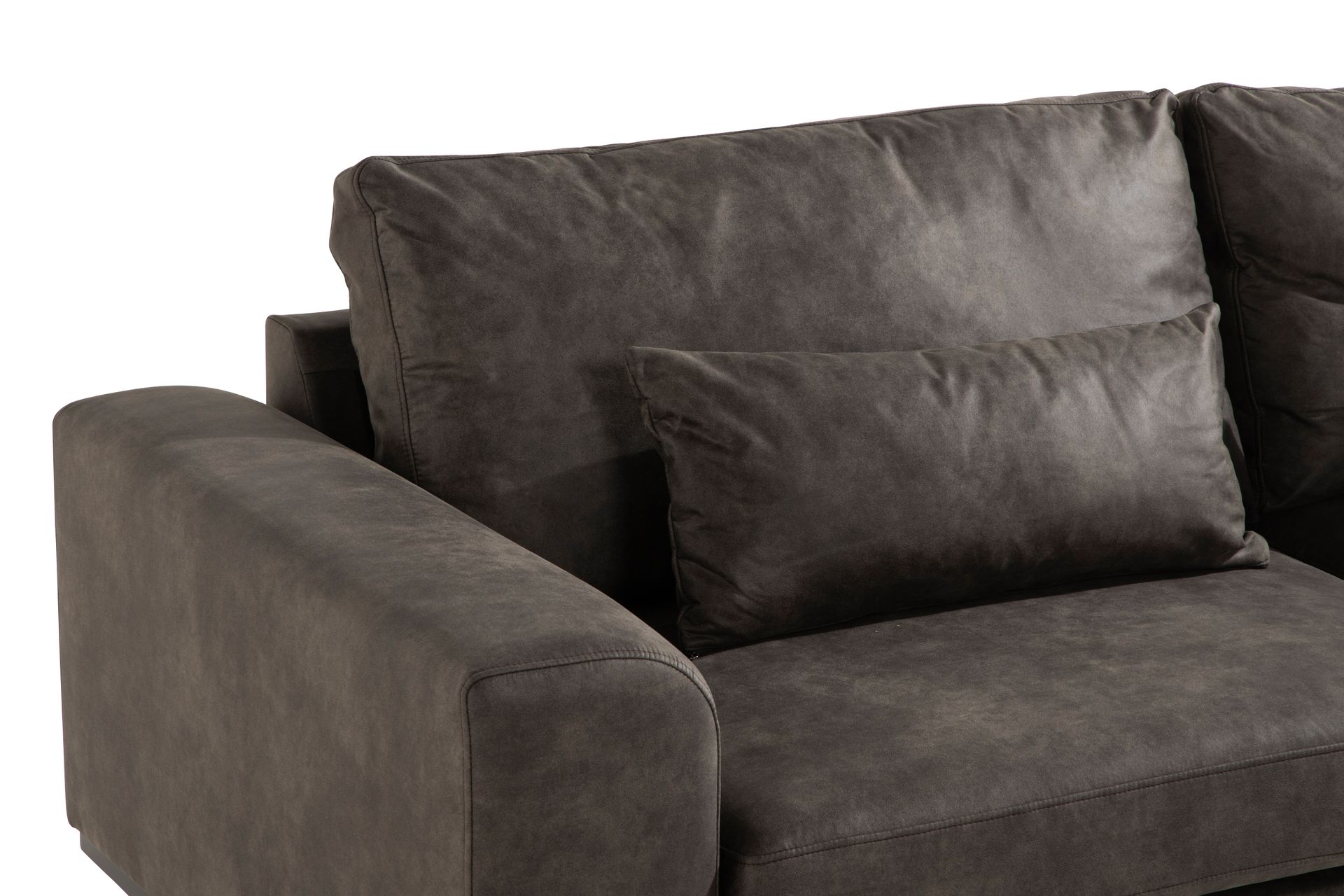 Copenhagen 3-seters Sofa i Kunstlær - Mørk grå - Møbler - Sofaer - 3 seter sofa