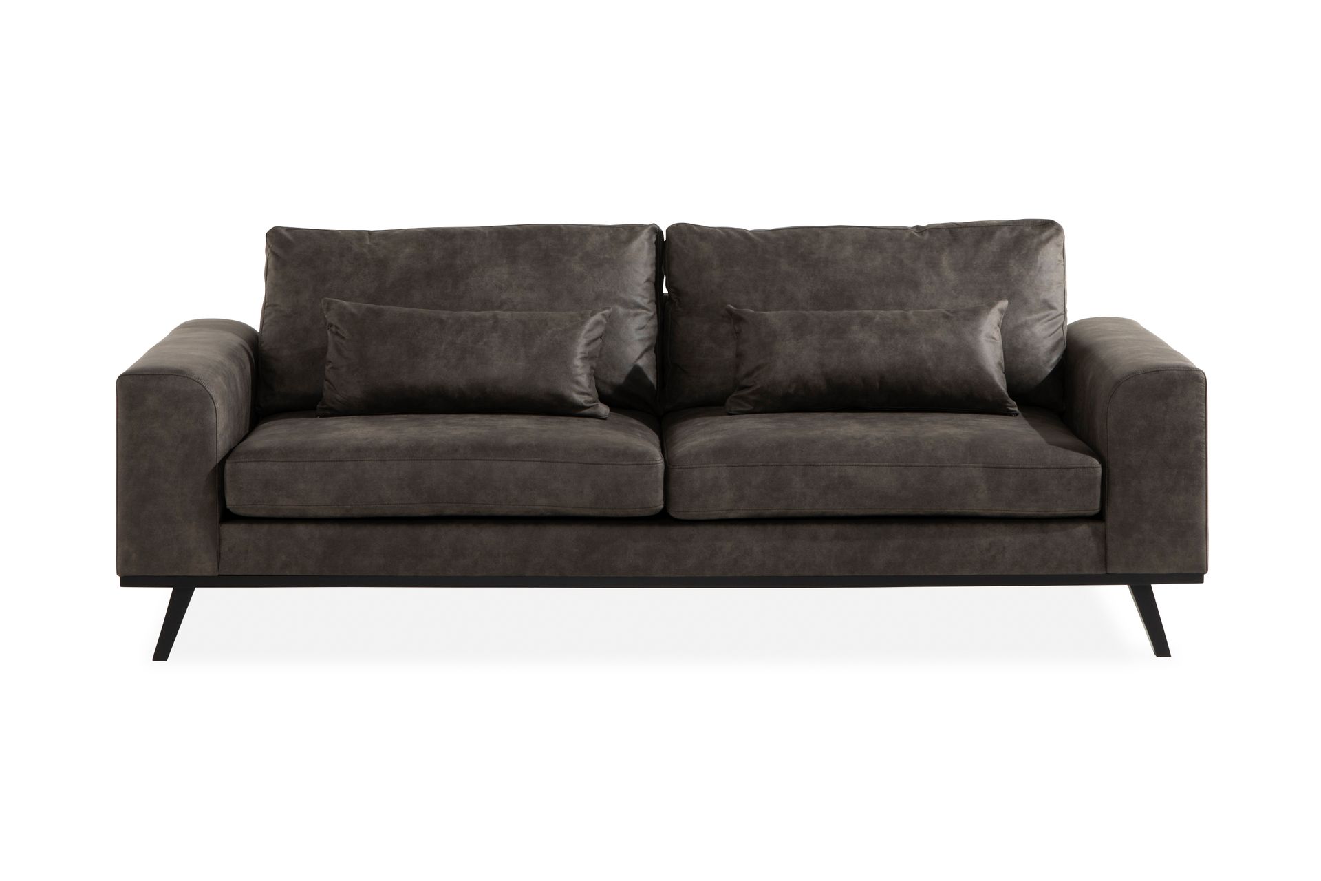 Copenhagen 3-seters Sofa i Kunstlær - Mørk grå - Møbler - Sofaer - 3 seter sofa