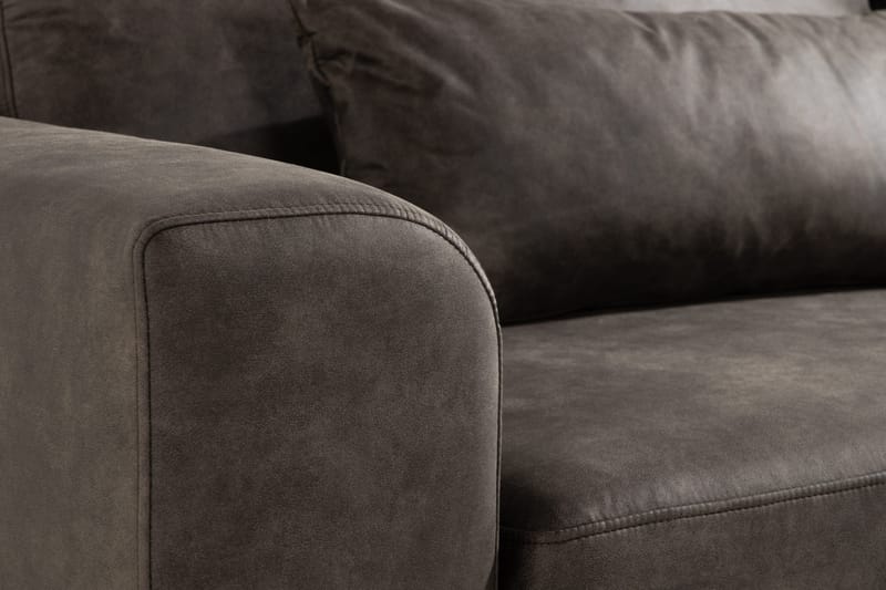 Copenhagen 3-seters Sofa i Kunstlær - Mørk grå - Møbler - Sofaer - 3 seter sofa