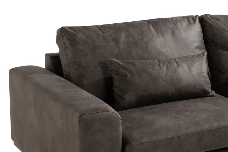 Copenhagen 3-seters Sofa i Kunstlær - Mørk grå - Møbler - Sofaer - 3 seter sofa