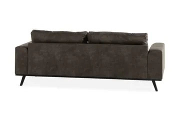 Copenhagen 3-seters Sofa i Kunstlær - Mørk grå - Møbler - Sofaer - 3 seter sofa