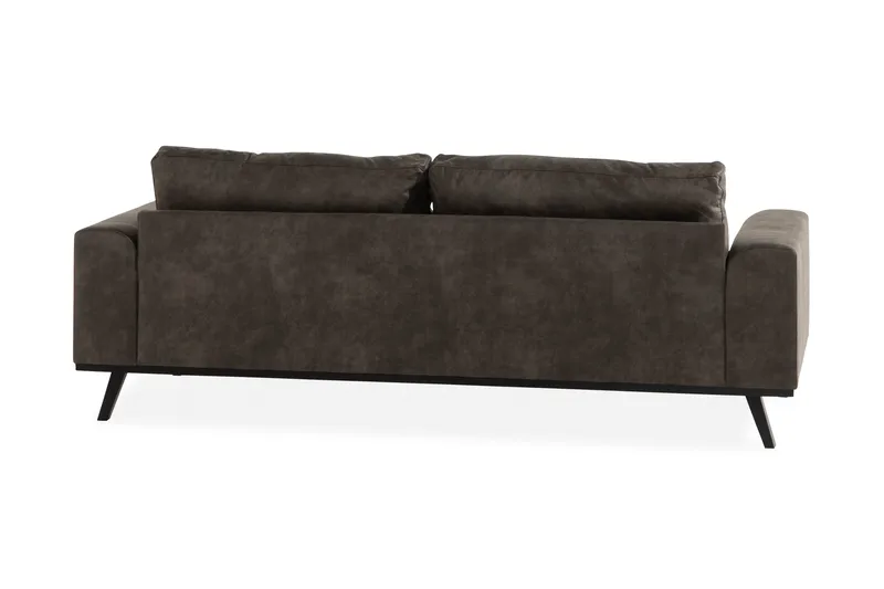 Copenhagen 3-seters Sofa i Kunstlær - Mørk grå - Møbler - Sofaer - 3 seter sofa