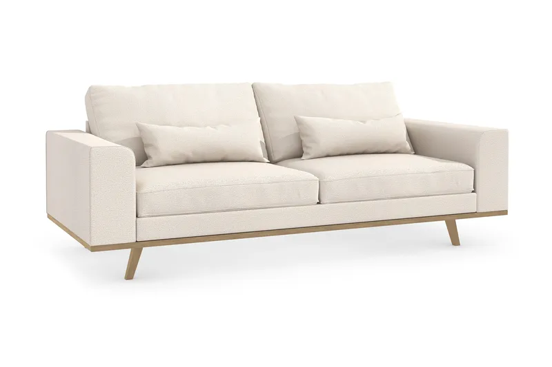Copenhagen 3-seters Stoffsofa - Beige - Møbler - Sofaer - 3 seter sofa