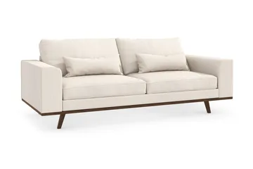 Copenhagen 3-seters Stoffsofa - Beige - Møbler - Sofaer - 3 seter sofa