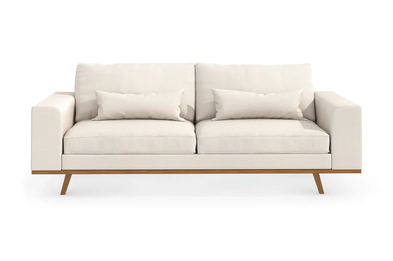 Copenhagen 3-seters Stoffsofa - Beige - Møbler - Sofaer - 3 seter sofa