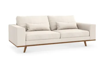 Copenhagen 3-seters Stoffsofa - Beige - Møbler - Sofaer - 3 seter sofa