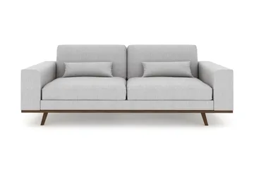Copenhagen 3-seters Stoffsofa - Grå - Møbler - Sofaer - 3 seter sofa