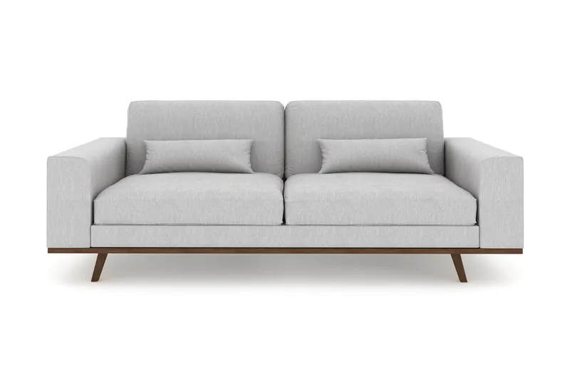 Copenhagen 3-seters Stoffsofa - Grå - Møbler - Sofaer - 3 seter sofa