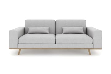 Copenhagen 3-seters Stoffsofa - Grå - Møbler - Sofaer - 3 seter sofa
