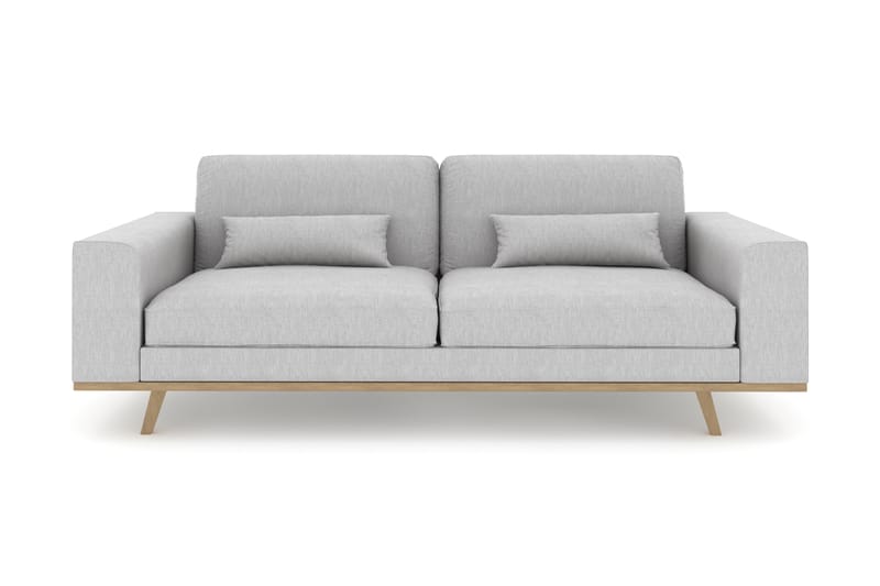 Copenhagen 3-seters Stoffsofa - Grå - Møbler - Sofaer - 3 seter sofa