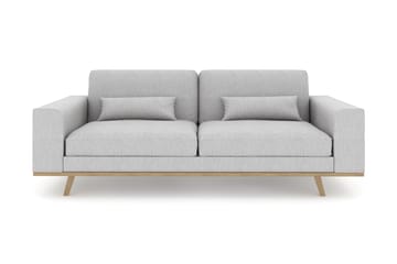Copenhagen 3-seters Stoffsofa - Grå - Møbler - Sofaer - 3 seter sofa