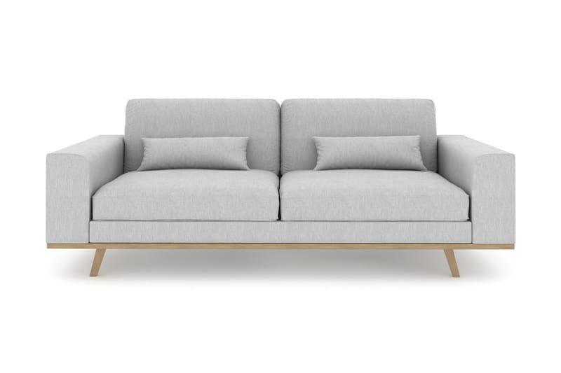 Copenhagen 3-seters Stoffsofa - Grå - Møbler - Sofaer - 3 seter sofa