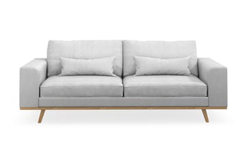 Copenhagen 3-seters Stoffsofa - Lys grå - Møbler - Sofaer - 3 seter sofa