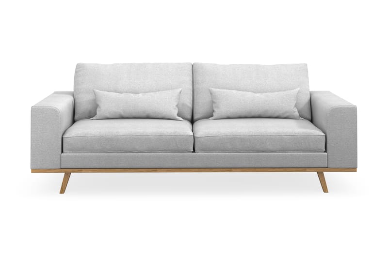 Copenhagen 3-seters Stoffsofa - Lys grå - Møbler - Sofaer - 3 seter sofa