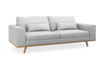 Copenhagen 3-seters Stoffsofa - Lys grå - Møbler - Sofaer - 3 seter sofa