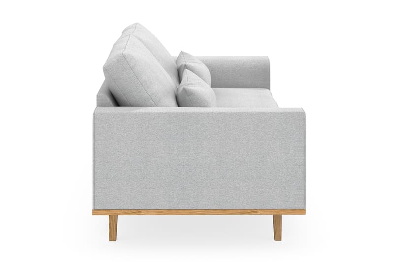 Copenhagen 3-seters Stoffsofa - Lys grå - Møbler - Sofaer - 3 seter sofa
