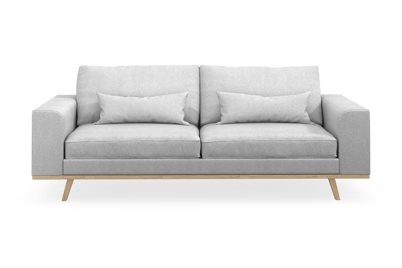 Copenhagen 3-seters Stoffsofa - Lys grå - Møbler - Sofaer - 3 seter sofa