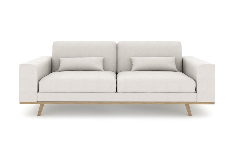 Copenhagen 3-seters Stoffsofa - Lys grå - Møbler - Sofaer - 3 seter sofa
