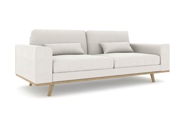 Copenhagen 3-seters Stoffsofa - Lys grå - Møbler - Sofaer - 3 seter sofa