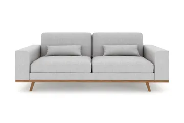 Copenhagen 3-seters Stoffsofa - Lys grå - Møbler - Sofaer - 3 seter sofa