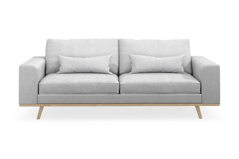 Copenhagen 3-seters Stoffsofa - Lys grå - Møbler - Sofaer - 3 seter sofa