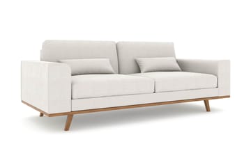 Copenhagen 3-seters Stoffsofa - Lys grå - Møbler - Sofaer - 3 seter sofa