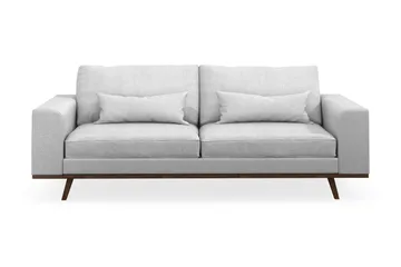 Copenhagen 3-seters Stoffsofa - Lys grå - Møbler - Sofaer - 3 seter sofa