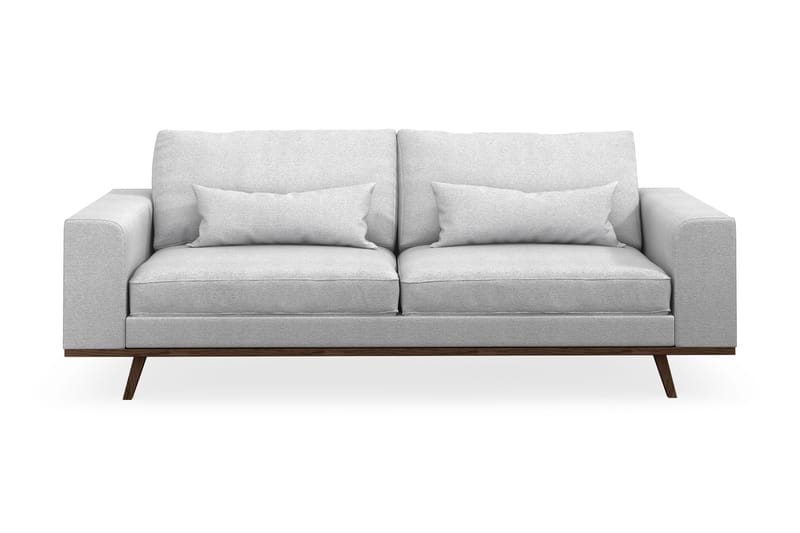 Copenhagen 3-seters Stoffsofa - Lys grå - Møbler - Sofaer - 3 seter sofa