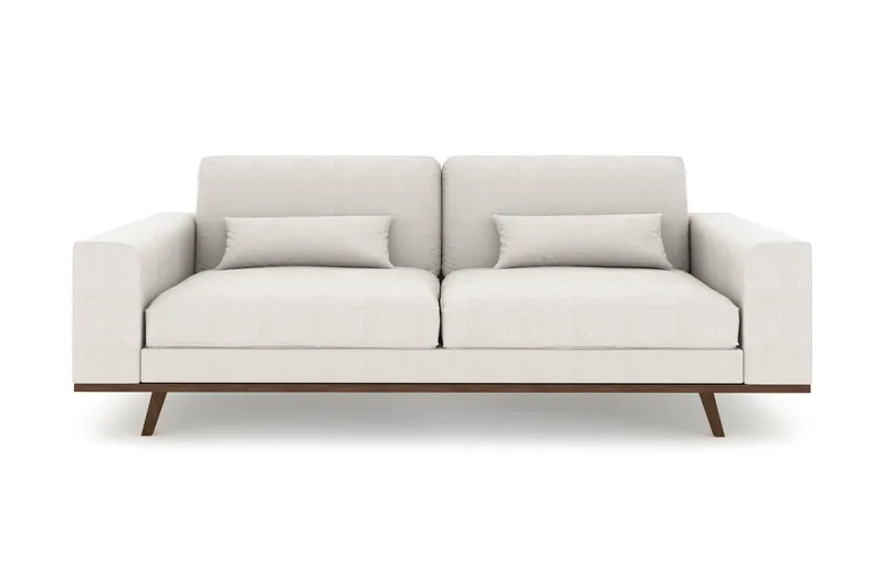 Copenhagen 3-seters Stoffsofa - Lys grå - Møbler - Sofaer - 3 seter sofa