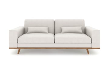 Copenhagen 3-seters Stoffsofa - Lys grå - Møbler - Sofaer - 3 seter sofa