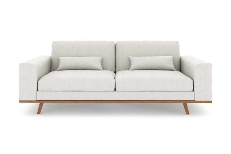 Copenhagen 3-seters Stoffsofa - Lys grå - Møbler - Sofaer - 3 seter sofa