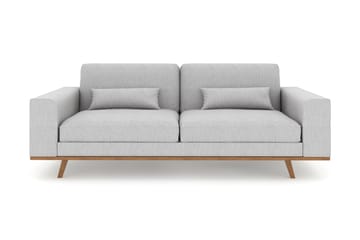 Copenhagen 3-seters Stoffsofa - Lys grå - Møbler - Sofaer - 3 seter sofa