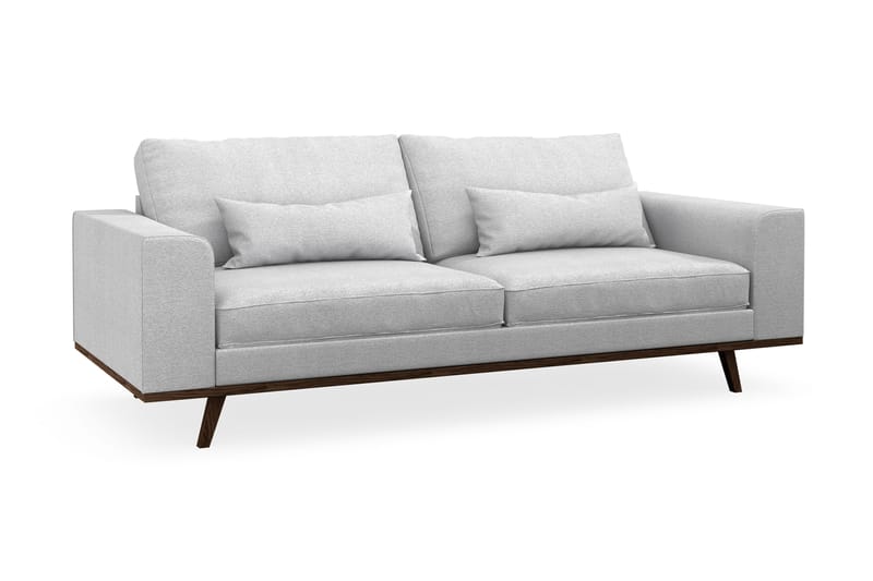 Copenhagen 3-seters Stoffsofa - Lys grå - Møbler - Sofaer - 3 seter sofa