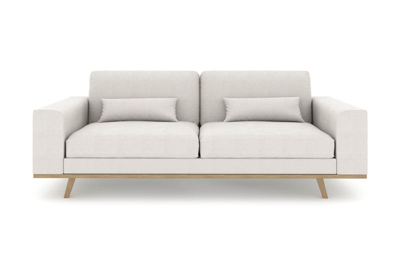 Copenhagen 3-seters Stoffsofa - Lys grå - Møbler - Sofaer - 3 seter sofa