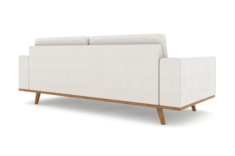 Copenhagen 3-seters Stoffsofa - Lys grå - Møbler - Sofaer - 3 seter sofa