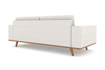 Copenhagen 3-seters Stoffsofa - Lys grå - Møbler - Sofaer - 3 seter sofa