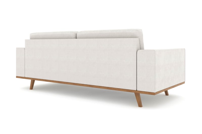 Copenhagen 3-seters Stoffsofa - Lys grå - Møbler - Sofaer - 3 seter sofa