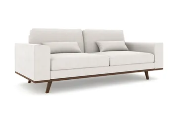 Copenhagen 3-seters Stoffsofa - Lys grå - Møbler - Sofaer - 3 seter sofa