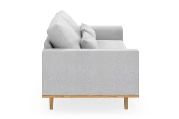 Copenhagen 3-seters Stoffsofa - Lys grå - Møbler - Sofaer - 3 seter sofa