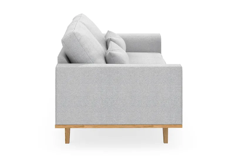 Copenhagen 3-seters Stoffsofa - Lys grå - Møbler - Sofaer - 3 seter sofa