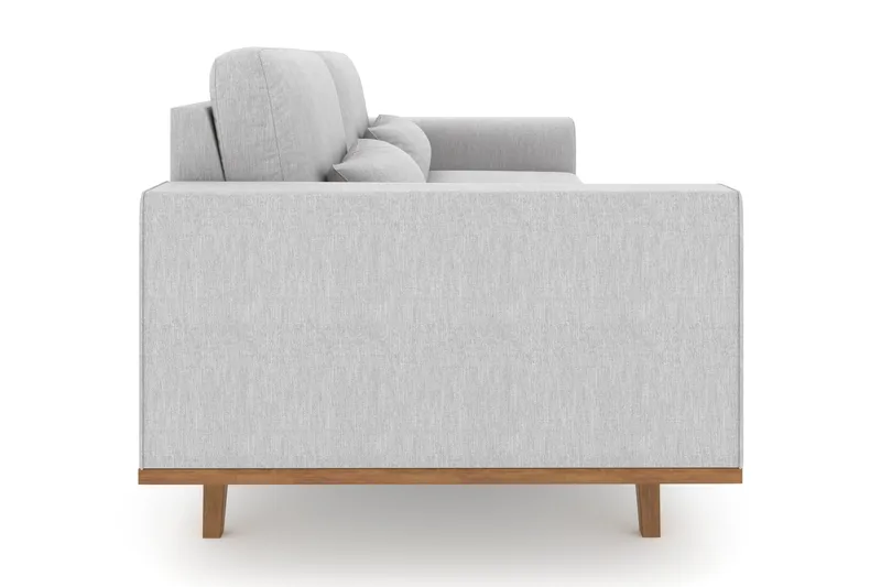 Copenhagen 3-seters Stoffsofa - Lys grå - Møbler - Sofaer - 3 seter sofa