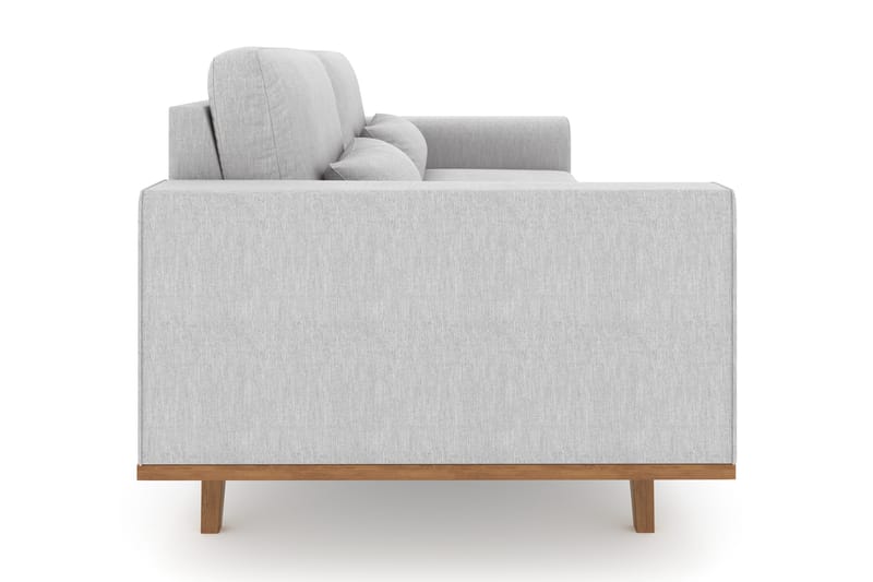 Copenhagen 3-seters Stoffsofa - Lys grå - Møbler - Sofaer - 3 seter sofa