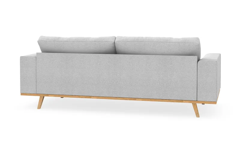 Copenhagen 3-seters Stoffsofa - Lys grå - Møbler - Sofaer - 3 seter sofa