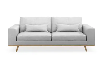 Copenhagen 3-seters Stoffsofa - Lys grå - Møbler - Sofaer - 3 seter sofa