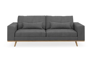 Copenhagen 3-seters Stoffsofa - Mørk grå - Møbler - Sofaer - 3 seter sofa